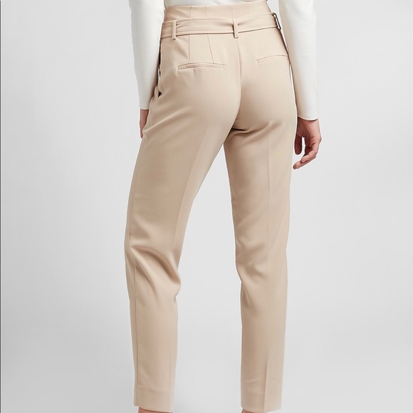 Super High Belted Waisted Ankle Pant - Picture 4 of 10